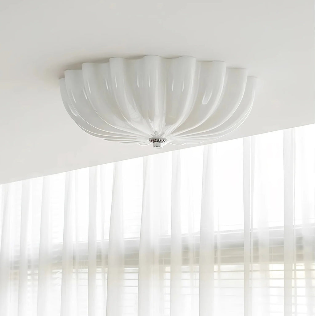 Moderna Lampada da Soffitto in Vetro a Forma di Fiore