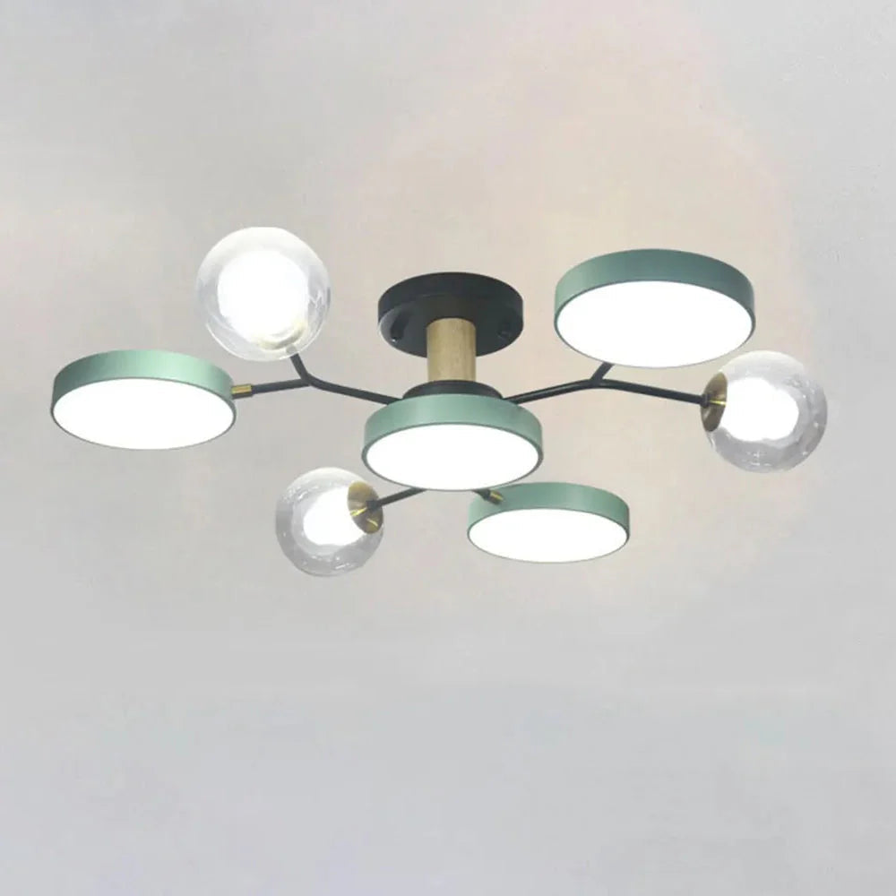 Lampada da Soffitto Moderna a Più Lampadine per Soggiorno