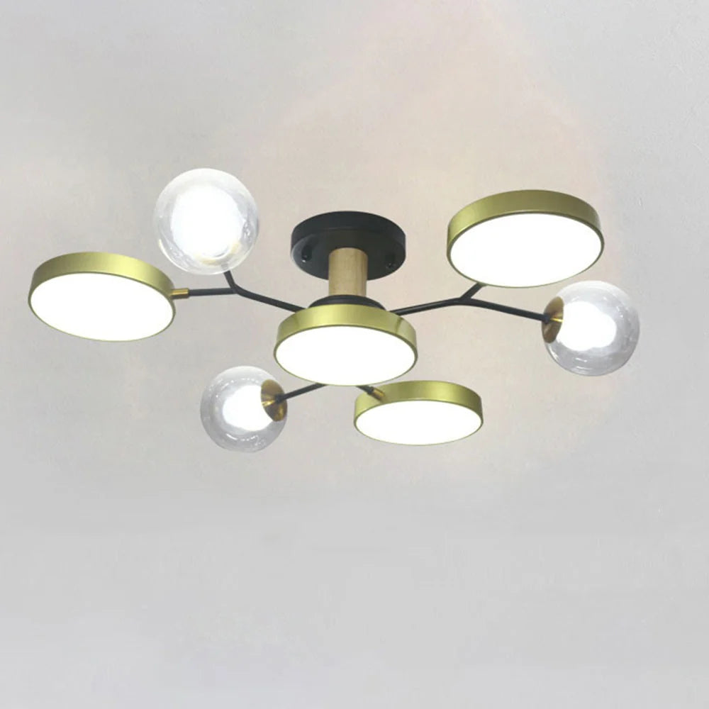 Lampada da Soffitto Moderna a Più Lampadine per Soggiorno