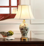 AmeriArt Lampada da Tavolo in Ceramica Dipinta a Mano