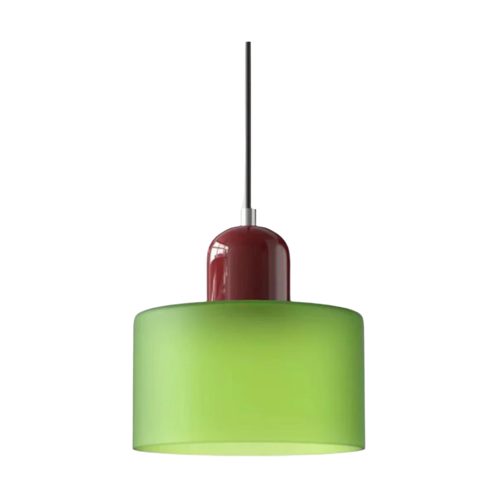 Lampada a sospensione in vetro – Elegante lampada cilindrica per ambienti accoglienti