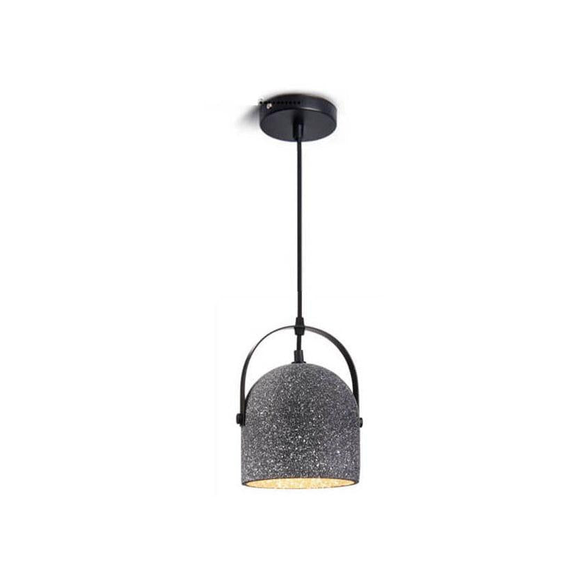 Lampada a Sospensione Cilindrica in Cemento Creativo Nordic con 1 Luce