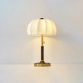 Lampada da Tavolo in Tessuto a Cupola Retro a Righe