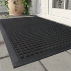 CleanStep – Tappetino d'ingresso elegante con motivo a griglia per un ingresso curato