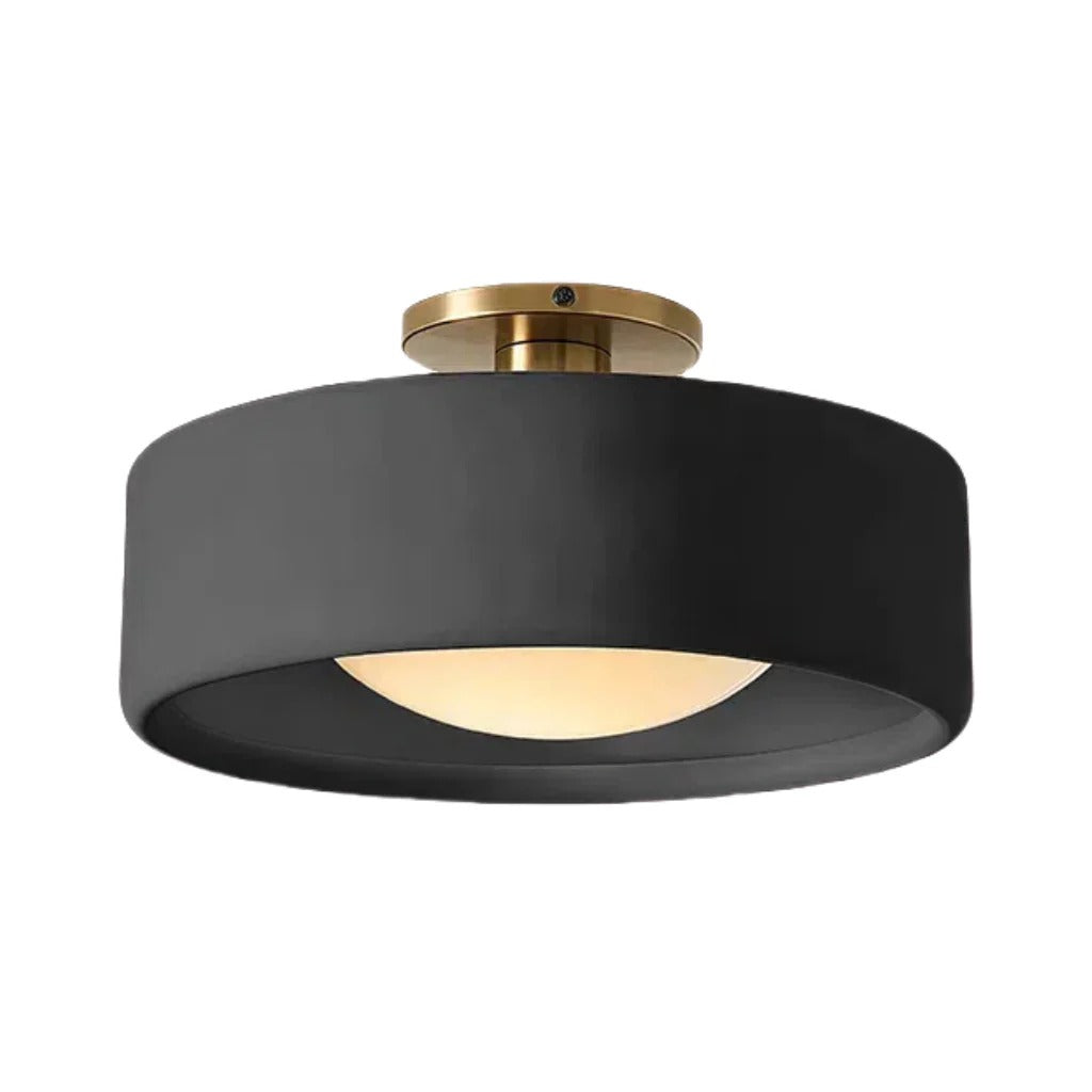 Lampada da soffitto a tamburo in porcellana