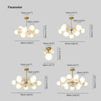 Arisha Moderni Bellissimi Soffitto LED Lampadari Acrilico Vetro