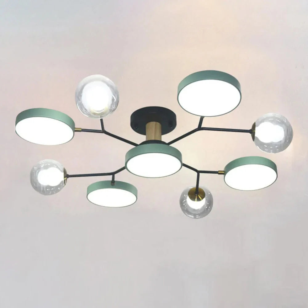 Lampada da Soffitto Moderna a Più Lampadine per Soggiorno