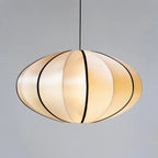 Lampada a sospensione in carta ovale classica