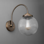 Applique da Parete in Vetro per Illuminazione Industriale per Soggiorno
