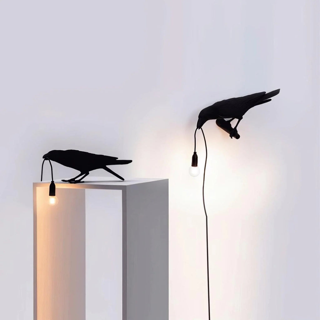 Lampada da Tavolo in Resina Trendy Crow