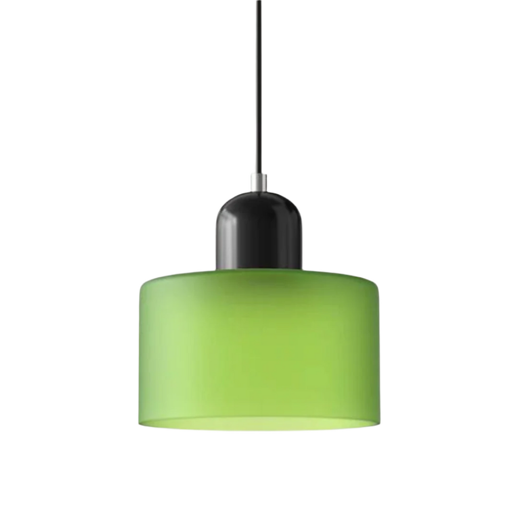 Lampada a sospensione in vetro – Elegante lampada cilindrica per ambienti accoglienti