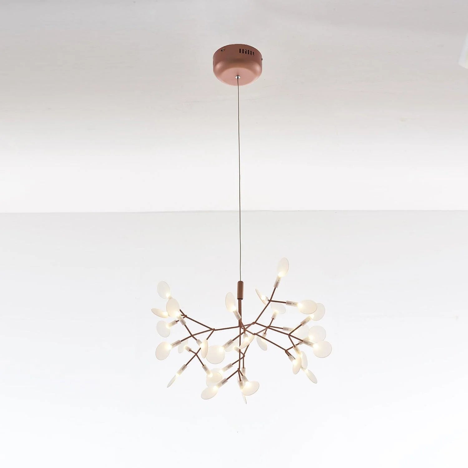 Lampadario in Acrilico a Petali di Rosa Modish