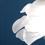 Lampada a sospensione LED 1 luce in vetro petalo vintage francese