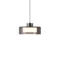 Lampada a sospensione in vetro fumé moderno