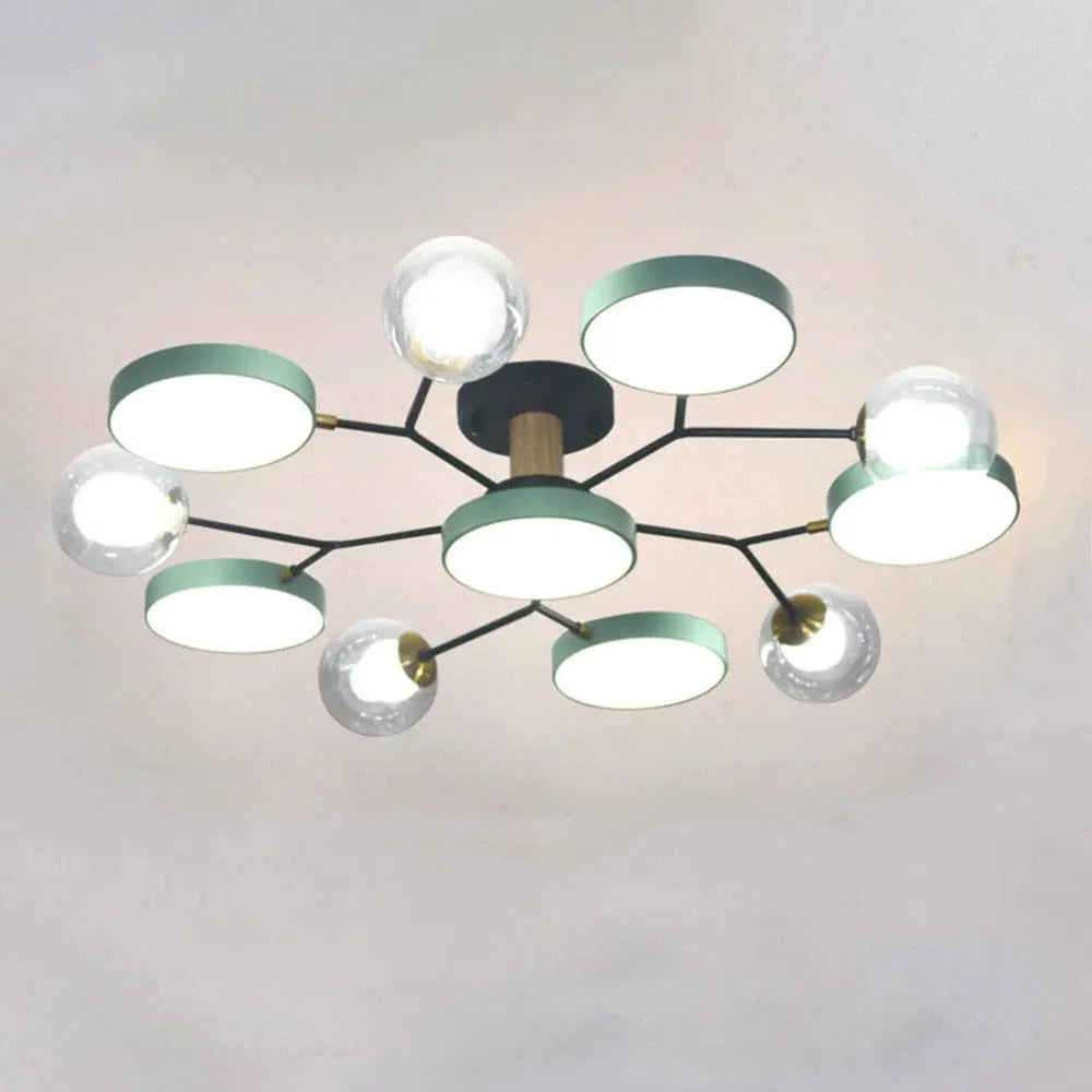 Lampada da Soffitto Moderna a Più Lampadine per Soggiorno