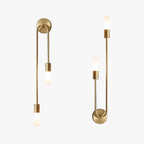 Applique da Parete Moderna Rime per Letto Oro 2 PCS