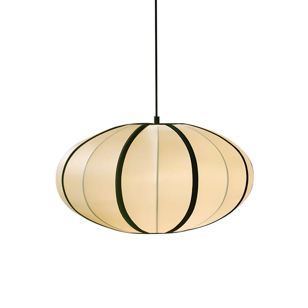 Lampada a sospensione in carta ovale classica