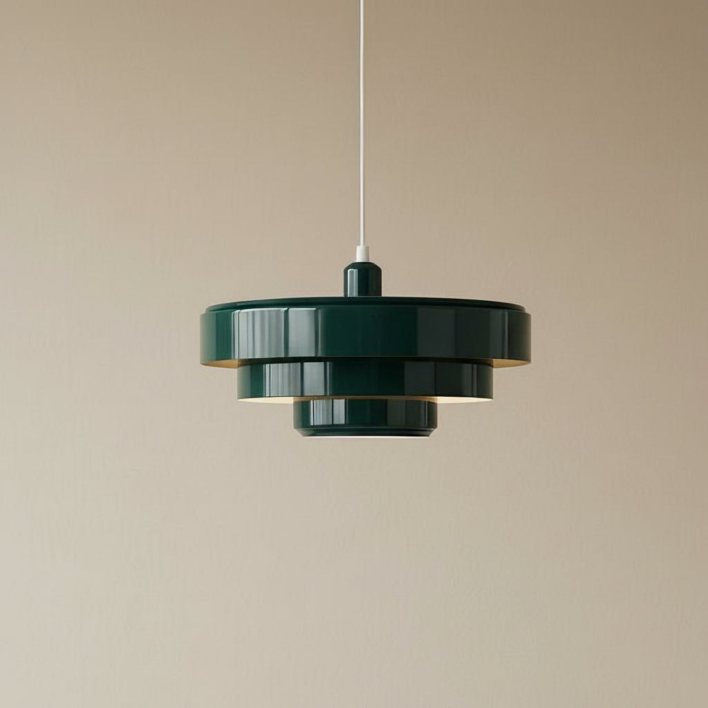 Aetna Scandinavian Triple Layer Disc Colorful Pendant Light