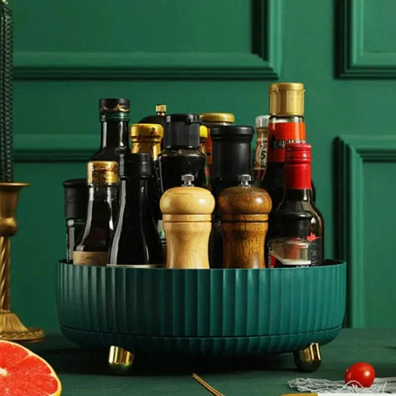 Organizer Rotante a 360° – Stoccaggio Salvaspazio per Cucina, Bagno, Ufficio e Dispensa
