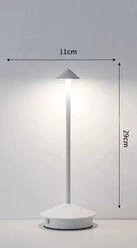 LumaTouch – Lampada da Tavolo LED Ricaricabile con Dimming Continuo