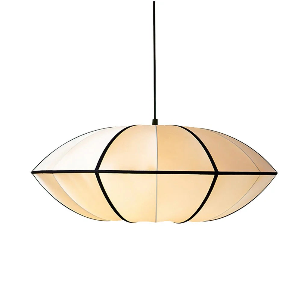 Lampada a sospensione in carta ovale classica