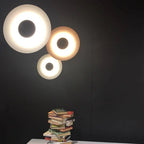 Lampada da Parete in Ferro a Disco Moderno