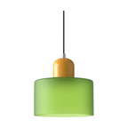 Lampada a sospensione in vetro – Elegante lampada cilindrica per ambienti accoglienti