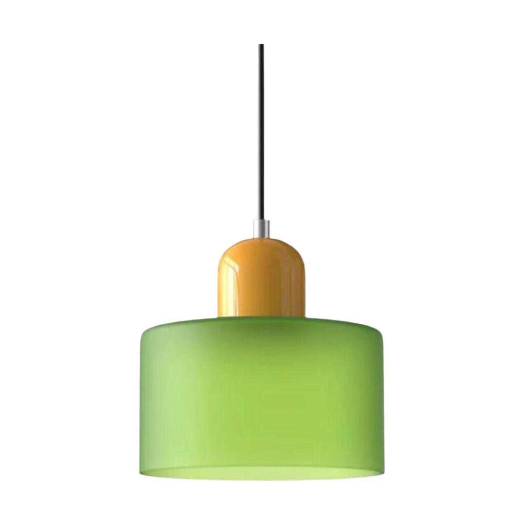 Lampada a sospensione in vetro – Elegante lampada cilindrica per ambienti accoglienti