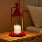 Lampada Riscaldante per Candele Elettrica con Struttura in Metallo e Paralume a Forma di Cono