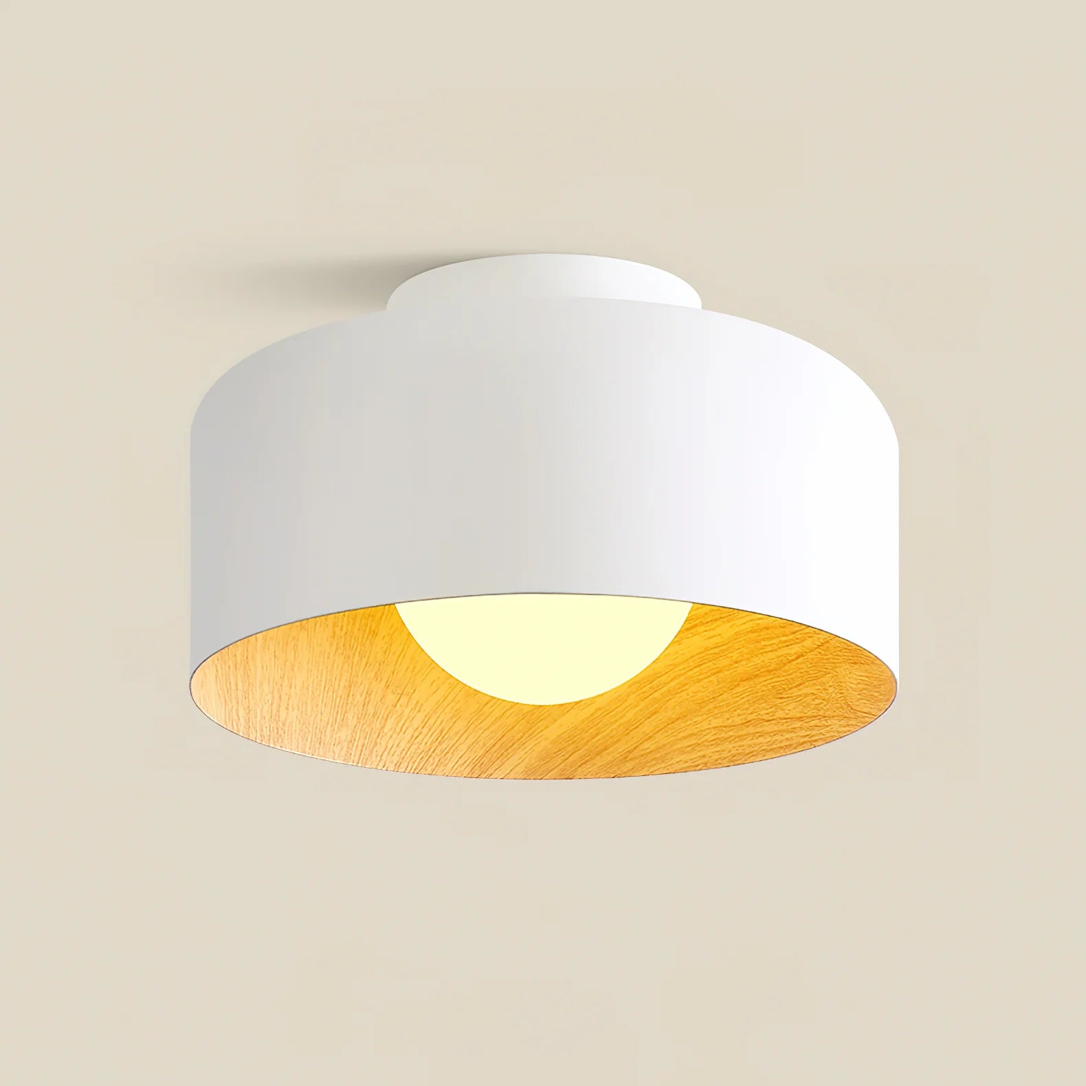 Lampada da soffitto in ferro a cupola semplice
