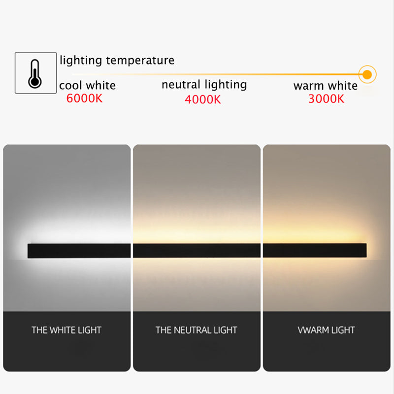 Lampada da Parete Lineare Silex per Esterni