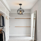 Moderna Semplice Lampada da Soffitto in Vetro di Rame