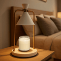 Lampada Riscaldante per Candele Elettrica con Struttura in Metallo e Paralume a Forma di Cono