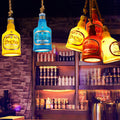 Lampada a Sospensione Contemporanea Industriale Colorata in Resina con 1 Luce