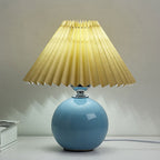 Lampada da Tavolo Ceramica Pieghettata Minimalista Nordica a 1 Luce