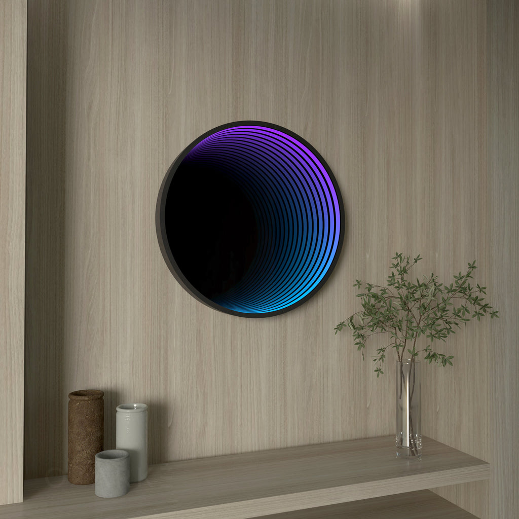 Specchio Circolare 3D con Luce