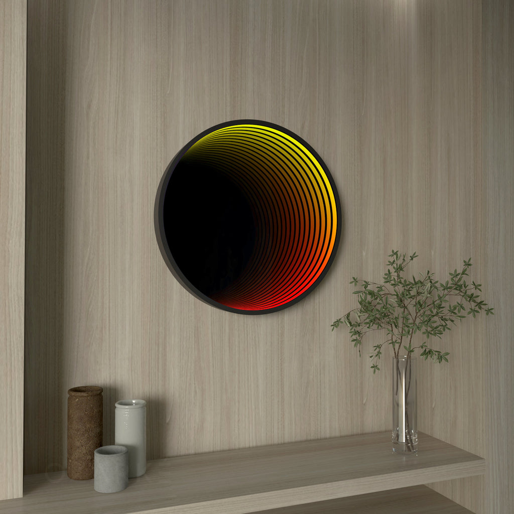 Specchio Circolare 3D con Luce
