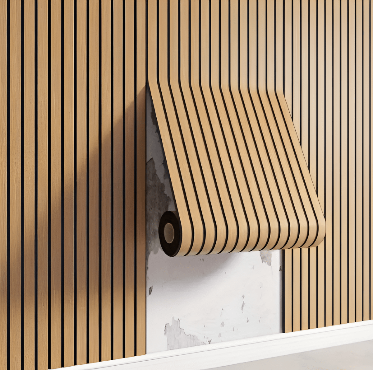 3D AKUPANEL – Pannelli in legno autoadesivi | Design elegante delle pareti in pochi minuti