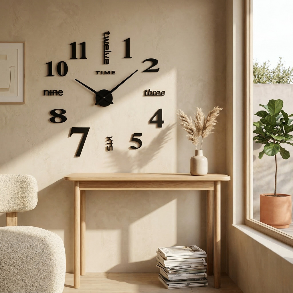 Orologio da Parete Moderno 3D Decorativo Silenzioso
