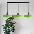 Lampada a sospensione in vetro minimalista in stile Bauhaus con tre teste
