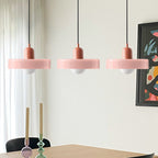 Lampada a sospensione in vetro minimalista in stile Bauhaus con tre teste