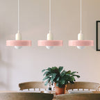 Lampada a sospensione in vetro minimalista in stile Bauhaus con tre teste