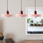 Lampada a sospensione in vetro minimalista in stile Bauhaus con tre teste