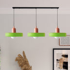 Lampada a sospensione in vetro minimalista in stile Bauhaus con tre teste