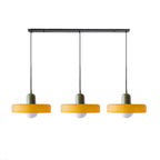 Lampada a sospensione in vetro minimalista in stile Bauhaus con tre teste