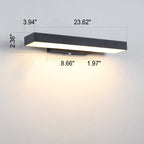 Lampada da Parete Esterno LED Piatta con Sensore Moderno Minimalista Rettangolare Impermeabile