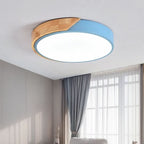 Glarefusion LED Moderno Ultra Sottile Lampadario in Legno