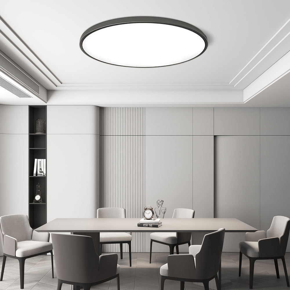 Madeleine | Lampada da soffitto LED rotonda a luce soffusa in design moderno