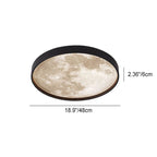 Moderna Lampada da Soffitto LED a Incasso Rotonda in Ferro Acrilico Minimalista per Soggiorno