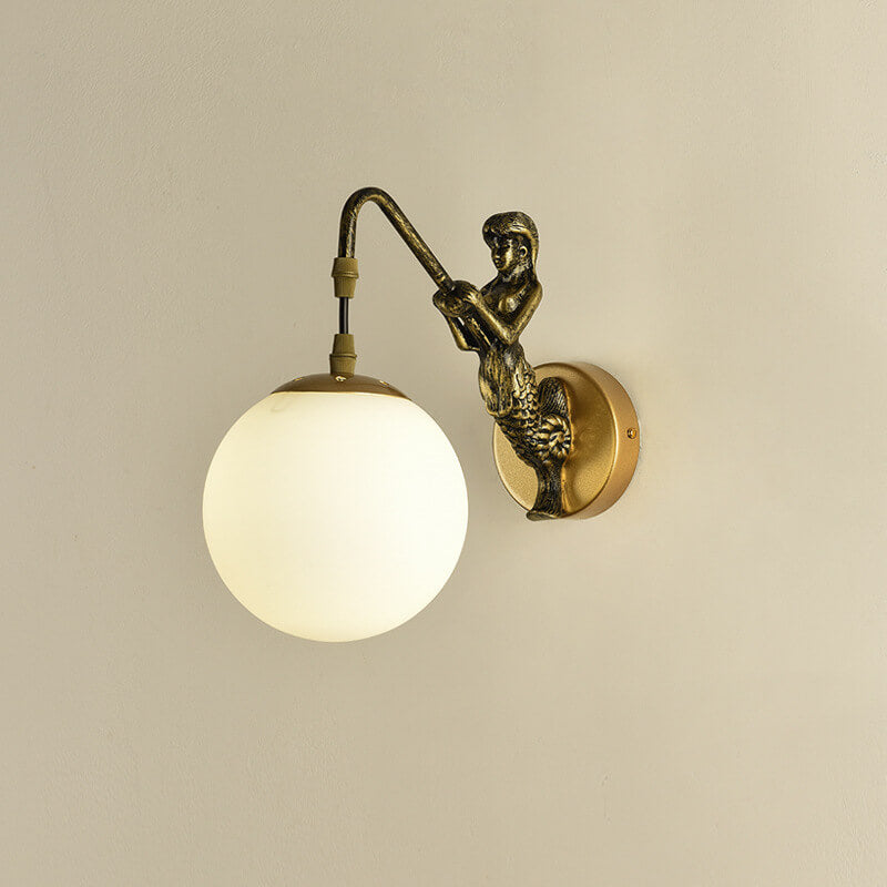 Applique da parete Vintage Rustico Sirena 1 Luce
